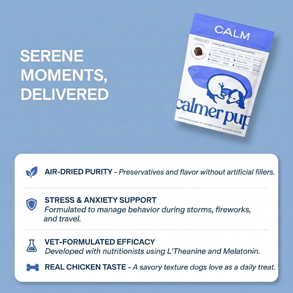 Calmer Pup Calming Chews (Pack of 60)
